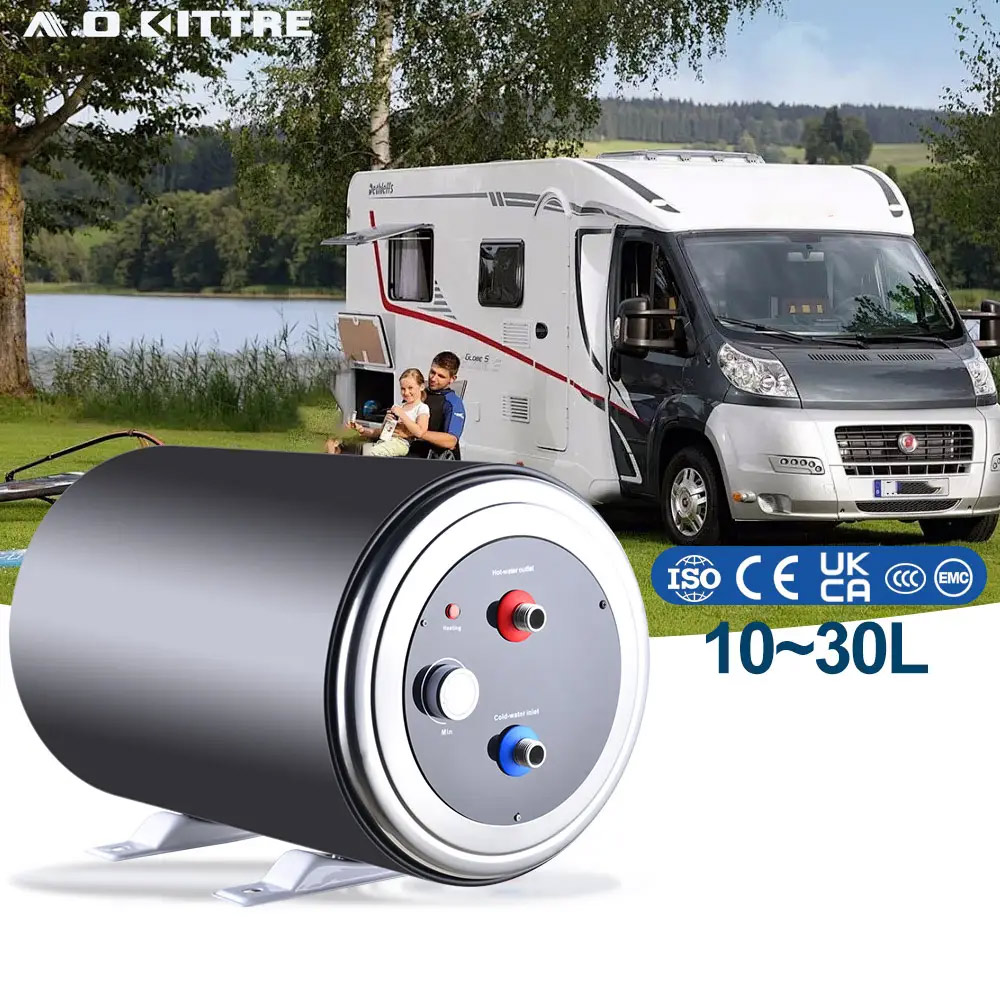 ボイラー価格高品質低価格 24v ストレージ 15L Calentador De Agua Electrico 220V キャンプタンク Rv デュアルパワー給湯器