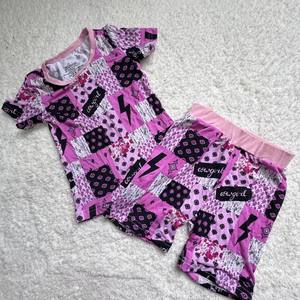 Factory 2026 新作 キッズ・ガールズTシャツ オーダーメイド プリント・パッチ付き ショートTシャツセット ガールズ用 夏物