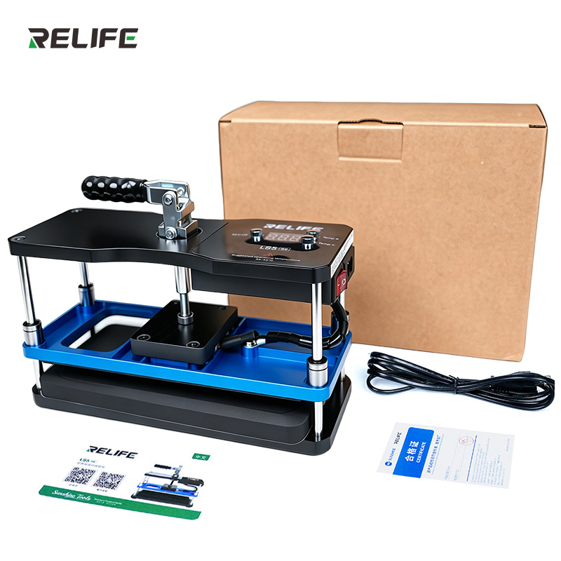 RELIFE LS5 SE 加熱保持圧力プラットフォームセット携帯電話の液晶画面ラミネートバックカバー修理圧力ツール