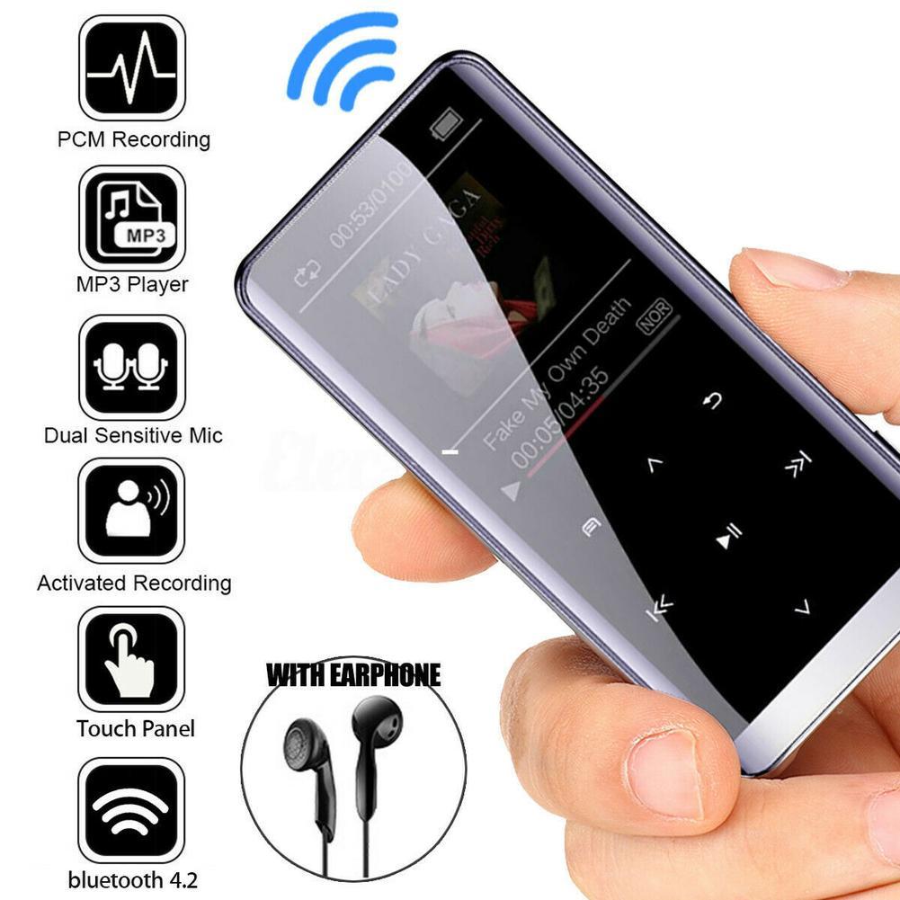 MP3 MP4 8G-64G Bluetooth プレーヤースポーツ音楽電子ブック AMV AVI ビデオメディア FM ラジオレコーダーカラースクリーンウォークマン MP3 イヤホン付き