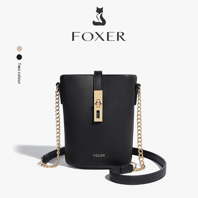 FOXER ブランドシックなミニ携帯電話バッグ女性のショルダーバッグ Pu レザーファッション女の子の旅行小さなクロスボディバッグ財布