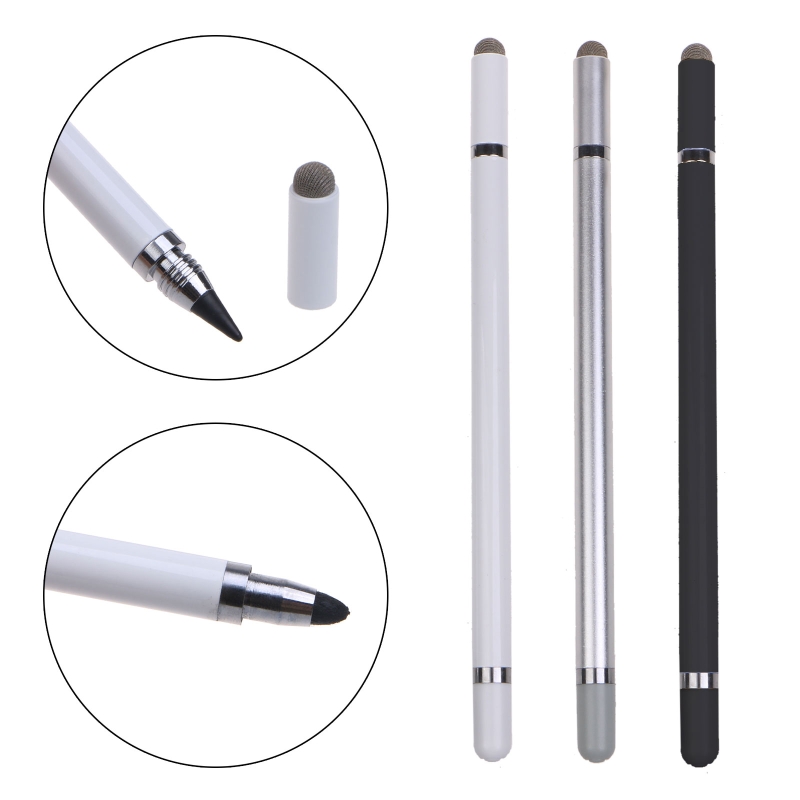高感度ファイバーおよび布製静電容量性スタイラス 3-in-1 3 チップ ユニバーサル、すべてのタブレット、携帯電話用タッチ スクリーン ペン用