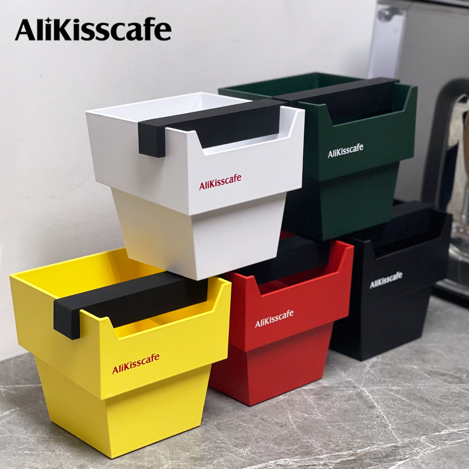 AliKisscafe コーヒーノックボックスグラインドグラウンドコンテナダンプゴミ箱バーカフェ 51 ミリメートル 54 58 ミリメートルバリスタツールエスプレッソマシンアクセサリー