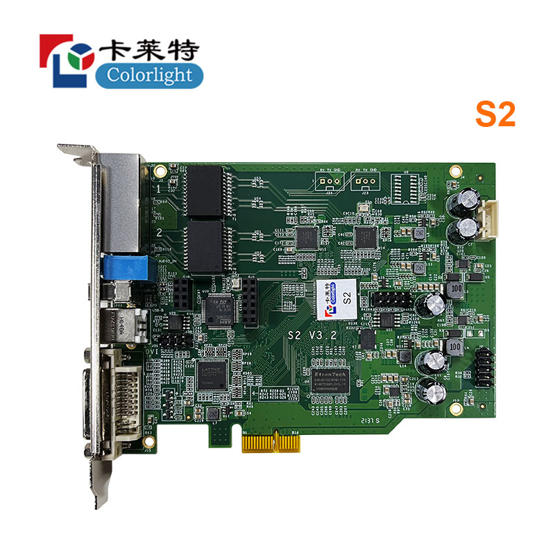 Colorlight LED 送信カード S2 は、屋外屋内 LED ディスプレイ画面用の Colorlight LED 受信カード 5A-75B 5A-75E I5A と連携します。