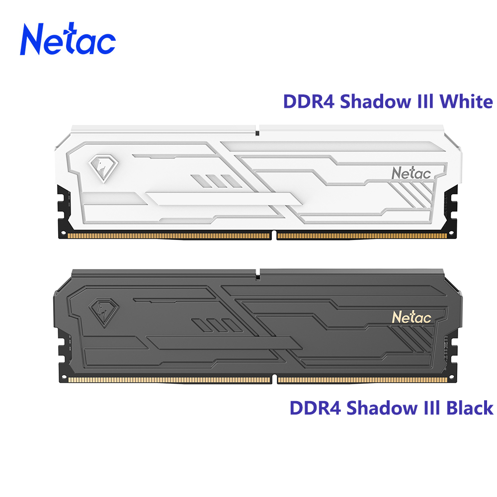 Netac DDR4 メモリ Shadow III 3200MHz 3600MHz RAM UDIMM DDR4 8G 16G 8Gx2 16Gx2 アルミニウム製ヒートシンク付き XMP2.0 対応 デスクトップ用