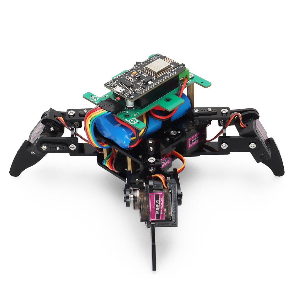 Tscinbuny Arduino用四足ロボットキット、アプリリモートコントロール用プログラマブルロボットキット、教育用電子ロボットキット