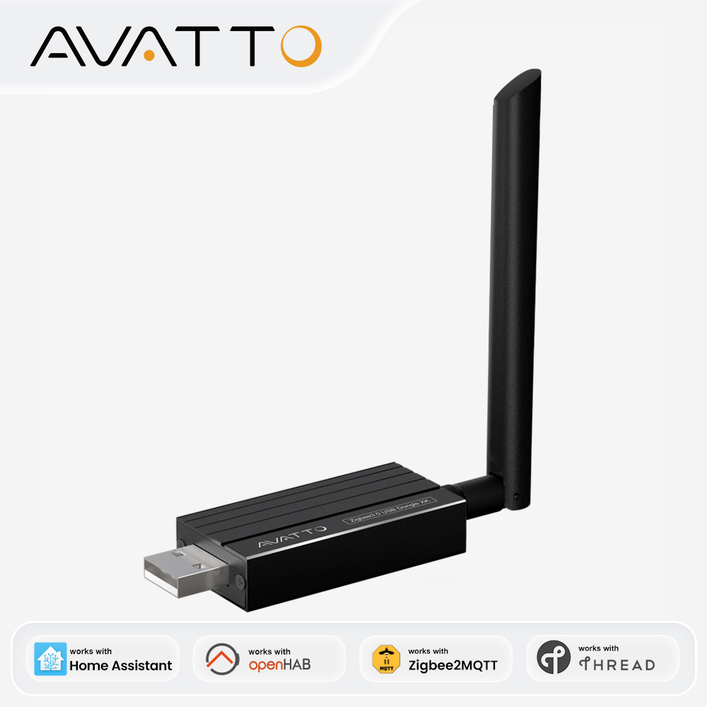 AVATTO ZigBee/スレッド USB ドングル EFR32MG24 高性能チップ Zigbee USB スティック サポート ホーム アシスタント Zigbee2MQTT OpenHAB