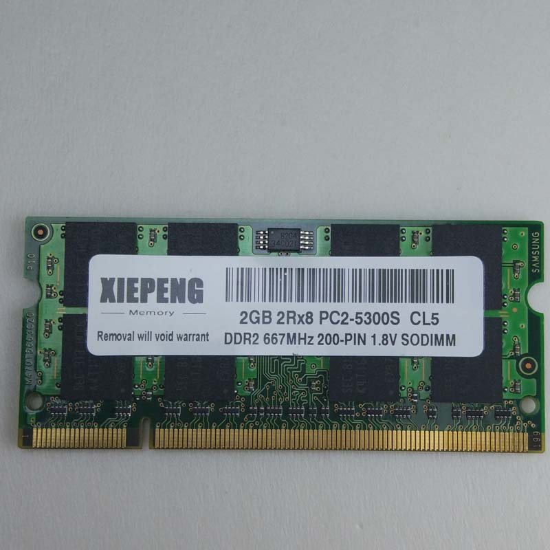 ノートパソコン用 2GB 2Rx8 PC2-5300S RAM 1GB DDR2 667 MHz 4GB pc2 5300 メモリ（HP IQ770 IQ771 uk IQ504 IQ504T IQ506T IQ772UK ノートパソコン用）