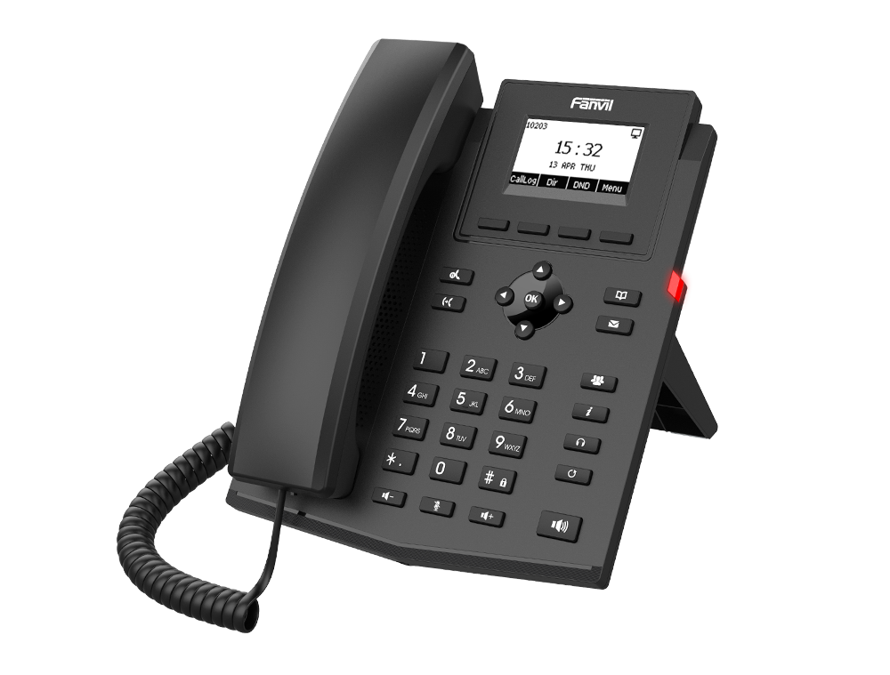 Fanvil コスト効率の高いエントリーレベル VoIP SIP IP 電話 2 SIP 回線および 6 方向音声会議 HD オーディオ PoE 統合