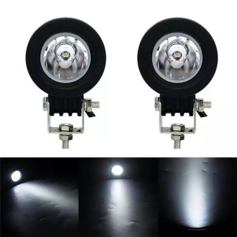 ペア 12V 10W LED ワークライトオートバイボートスポットオフロード運転フォグランプ 4X4 ATV