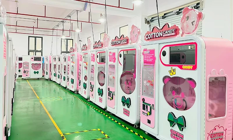 YG カスタマイズされた製造カラーコイン現金 OEM ODM 工場全自動綿菓子自動販売機フロスフラワーキャンディマシン