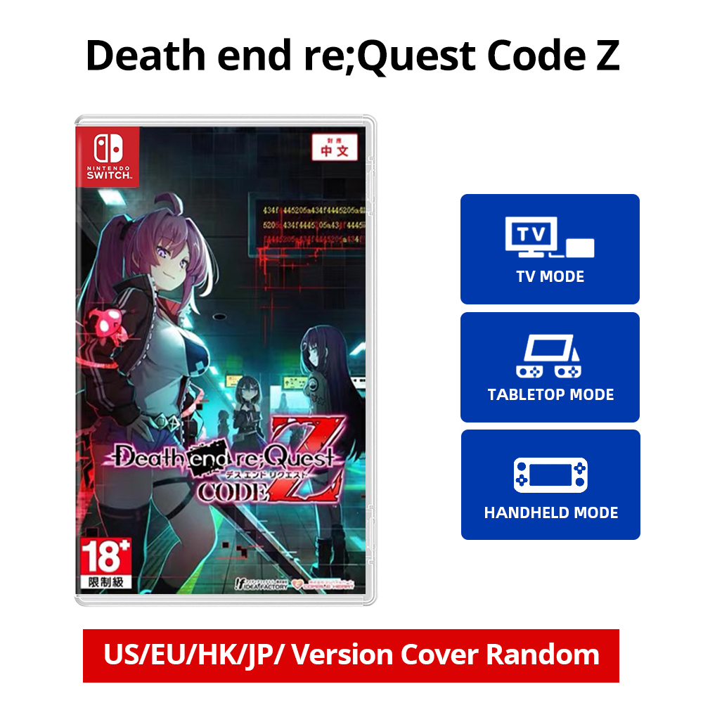 Nintendo Switch - デス エンド リクエスト コード Z - ゲーム 物理カートリッジ サポート 11 言語 TV テーブルトップ ハンドヘルド モード