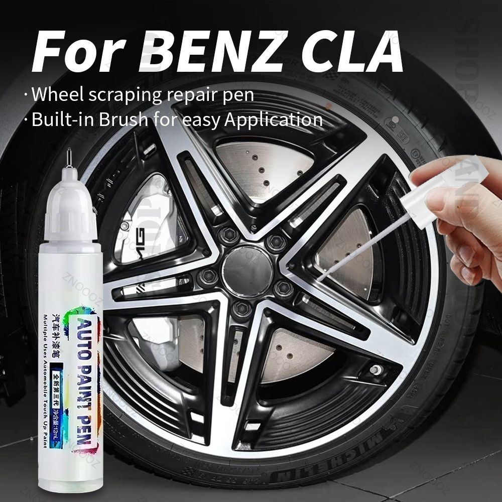 メルセデスベンツ CLA タッチアップペイントホイール修理キットホイール傷修復リムペイント車のホイール修理用グレーシルバーブラック