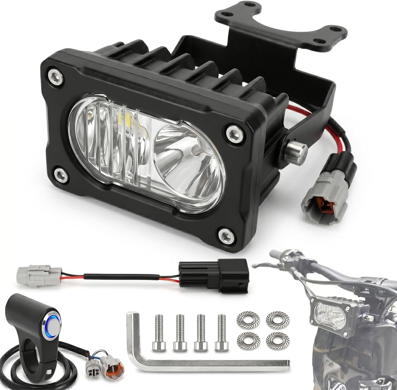 アップグレードされたヘッドライトキット プラグアンドプレイ Baja Light for Surron Light Bee X