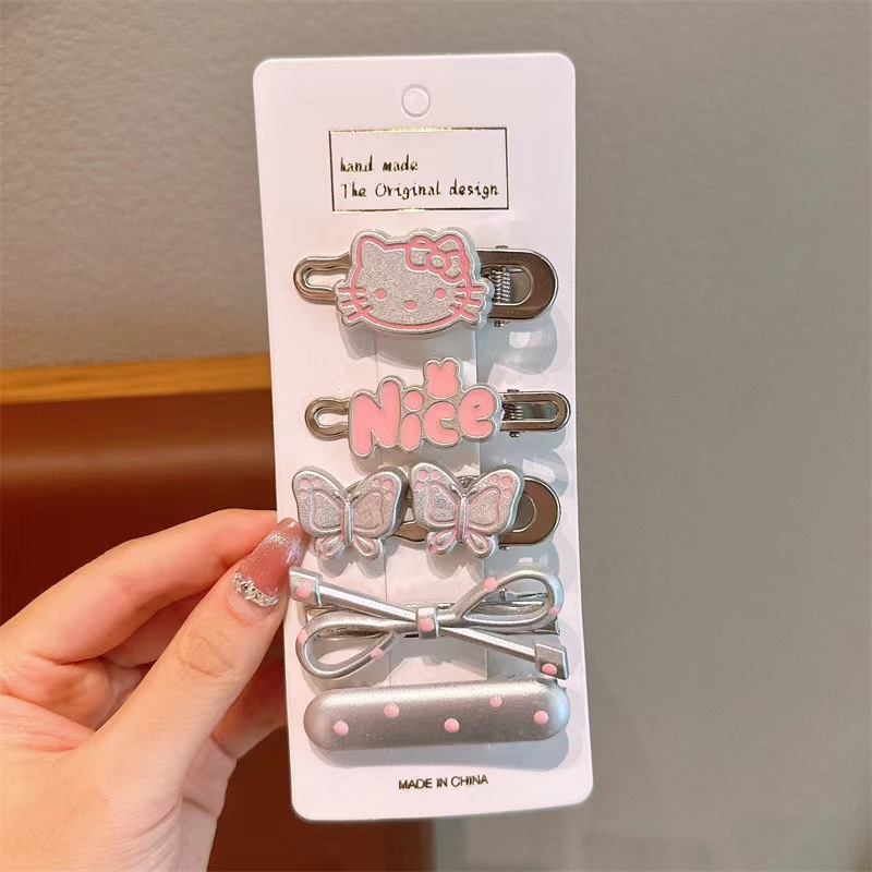RARA 5 ピース/セット女の子装飾金属ヘアクリップファッション韓国ヘアアクセサリーイン甘い素敵なカラフルなヘアクリップ女の子のための