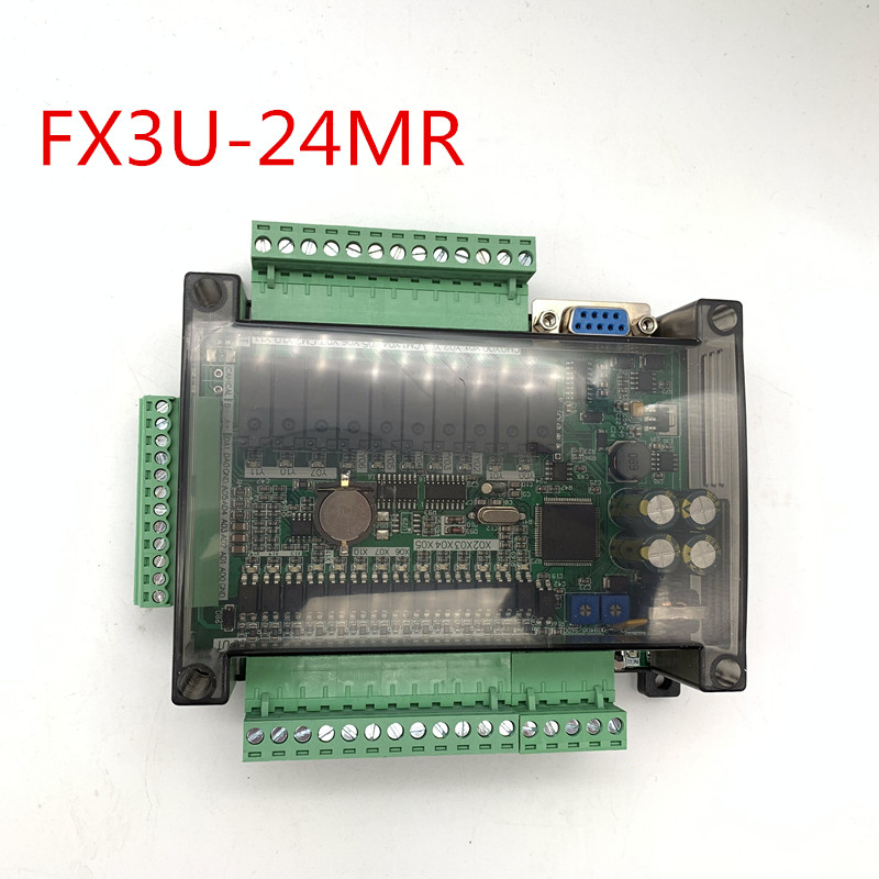 FX3U-24MR/24MT 6AD 2DA 高速 PLC 産業用制御ボード (485 通信および RTC 付き)