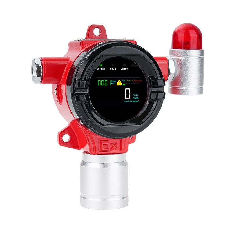 シングルガス検知器 4-20MA RS485 固定 CE ATEX 可燃性 CO H2 O2 H2S CH4 NH3 N2 産業用ガス漏れ検知器