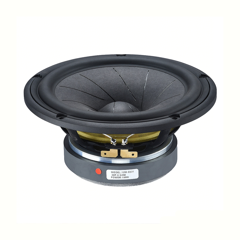Gliymeus 6.5 Inch Midrange Woofer HIFI Audio Loudspeaker 150W Power Cast Aluminum Frame for Bookshelf Speaker DIY Modification
