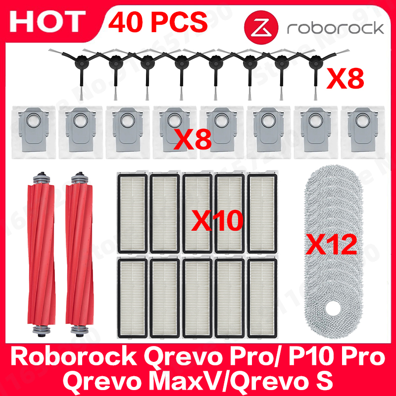 Roborock Qrevo Pro/P10 Pro / Qrevo MaxV/Qrevo S パーツロボット掃除機モップ Hepa フィルターメインサイドブラシアクセサリーに適合