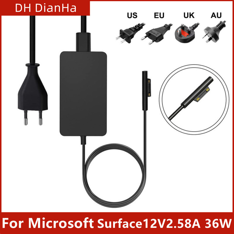 12V 2.58A 36W 電源アダプタ Microsoft Surface Pro3 Pro4 1625 1724 1631 充電器 5V 1A