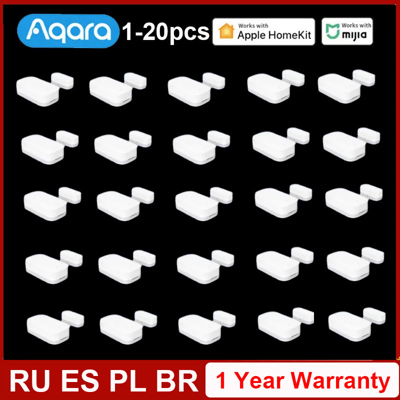 24H Shipping Aqara Window Door Sensor MCCGQ11LM Zigbee Connect Smart Home Security Alarm System Work with Xiaomi & Apple Homekit