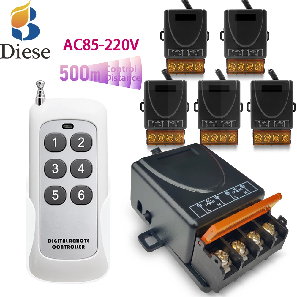 RF433MHz AC110V 220V 30A リモートコントロールスイッチユニバーサル受信機リレーモジュール家庭用照明/電気製品制御ポンプ