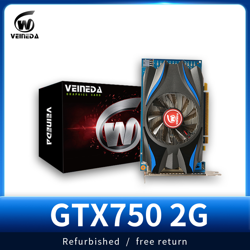 グラフィックカード GTX 750 2GB 128ビット GDDR5 ビデオカード GTX750 DVI VGA カード HD6450 2GB、650 再生カードよりも強力