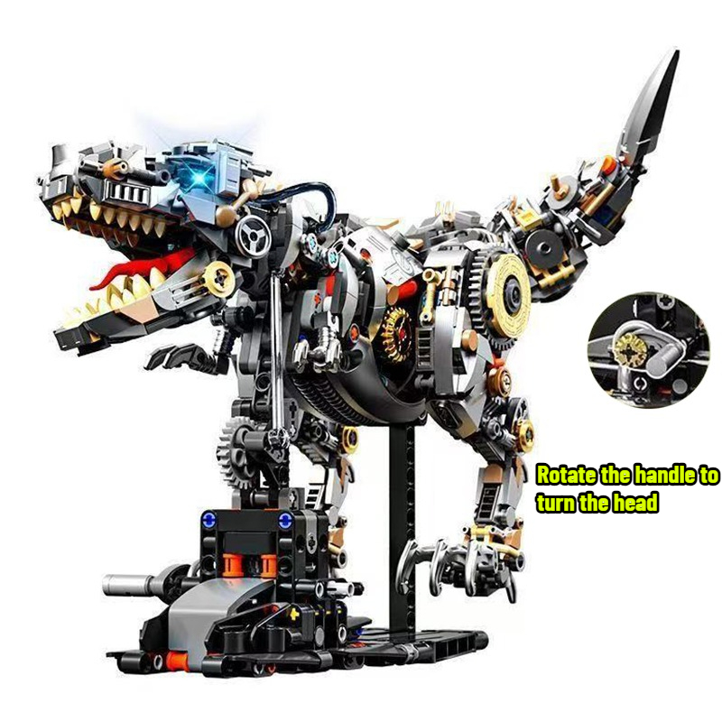 機械式恐竜カマキリジンベエザメ馬ビルディングブロック MOC 動物世界セット光レンガ子供幹おもちゃキッズギフト