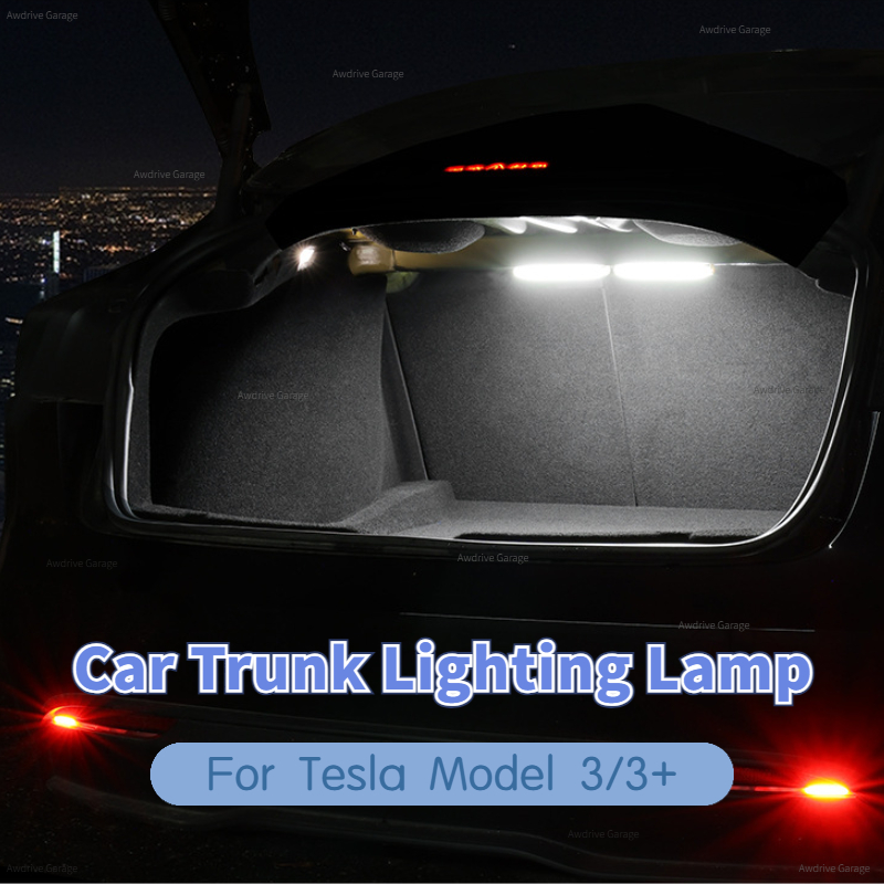 テスラモデル 3/3 ハイランド 2025 車のトランク照明 LED ランプ雰囲気ライトテールボックスライトカーアクセサリー