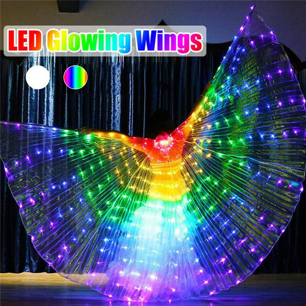 ハロウィン LED 発光羽ベリーダンス衣装羽イシス羽小道具発光蝶の羽アクセサリー小道具大人子供