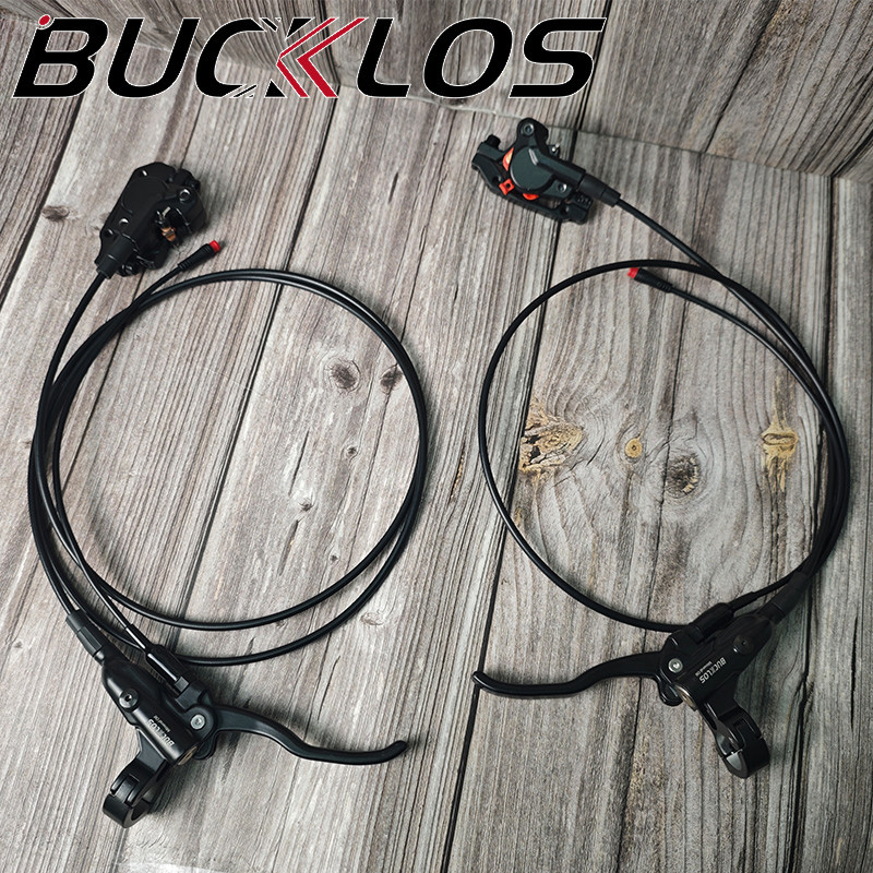 BUCKLOS 電動自転車 油圧ディスクブレーキセット 2 ピストン E-BIKE 折りたたみ自転車パワーコントロールシフターカット電源オフサイクリングブレーキ
