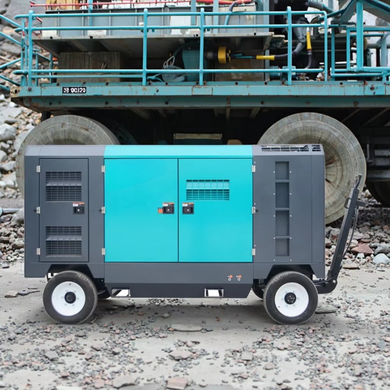830CFM 7BAR ENGINE DRIVEN SCREW AIR COMPRESSOR DIESEL PORTABLE SILENT for CONSTRUCTION SANDBLASTING DRILLING and Mining