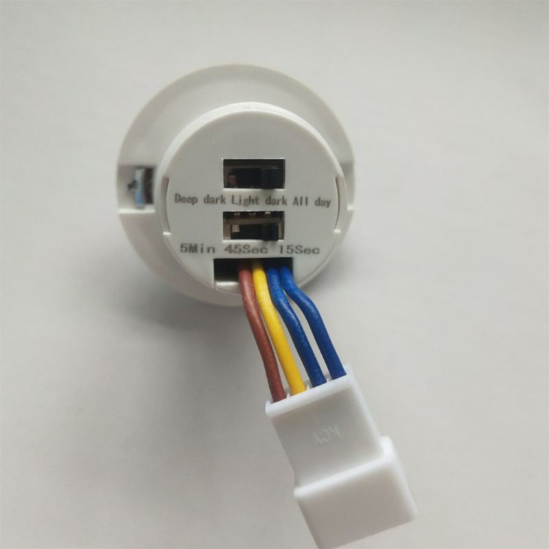 40mm LED PIR 検出器モーションセンサースイッチ、時間遅延調整可能