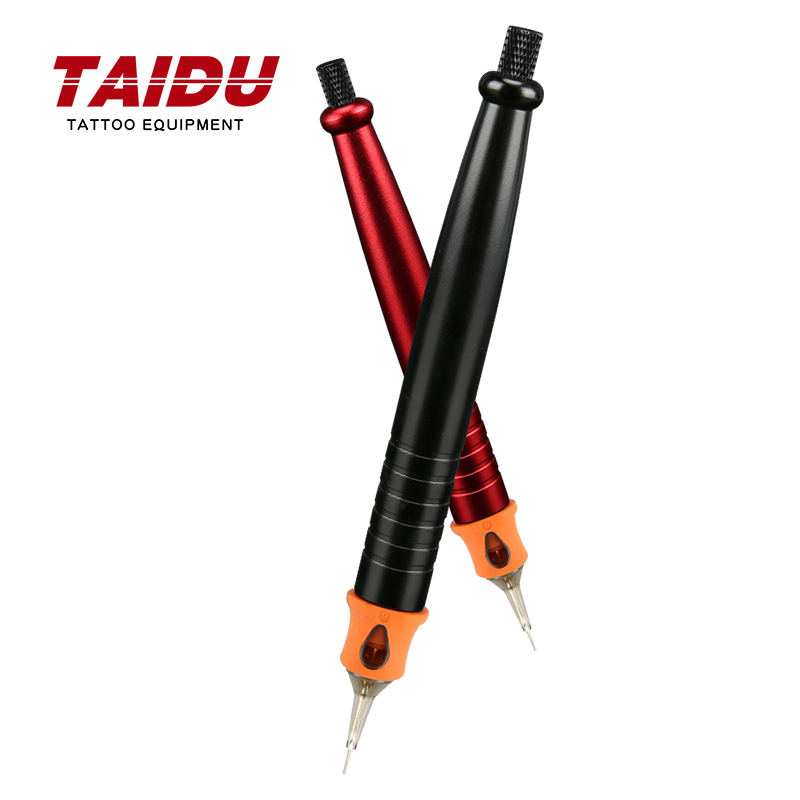 Taidu アルミ合金ハンドタトゥーマシンタトゥー統合針調整可能な針の長さミニタトゥーペンタトゥー機器