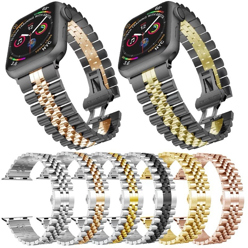 ジュビリーストラップ Apple Watch ウルトラ 3 2 49 45 41 40 46 38 42 44 ミリメートルステンレス鋼金属バンド iWatch シリーズ SE 11 10 9 8 7