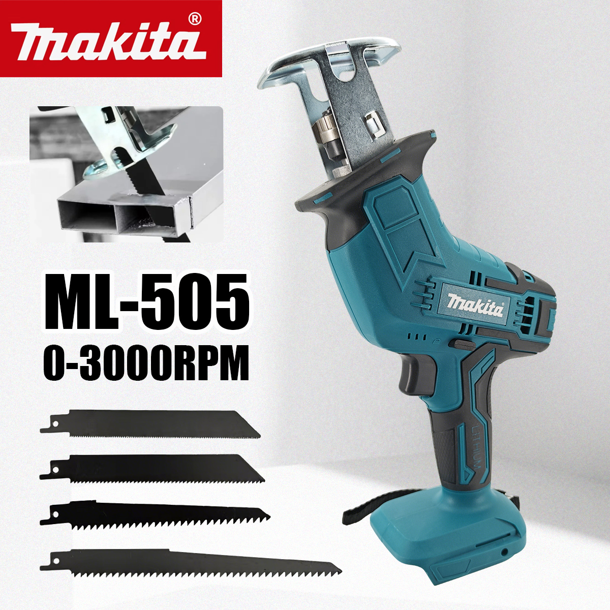 マキタ ML-505 コードレスレシプロソー電動チェーンソーポータブル電動工具木材金属パイプ切断用