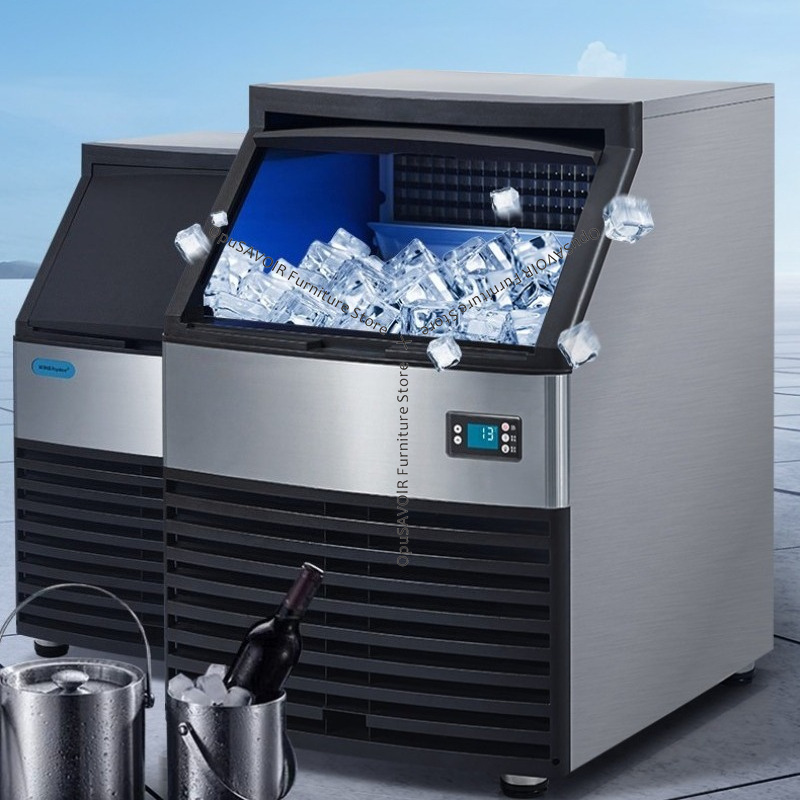 商業中容量キューブ製氷機 60/70/80/180KG/24H 全自動ステンレス鋼製氷機バブルレストラン JT40