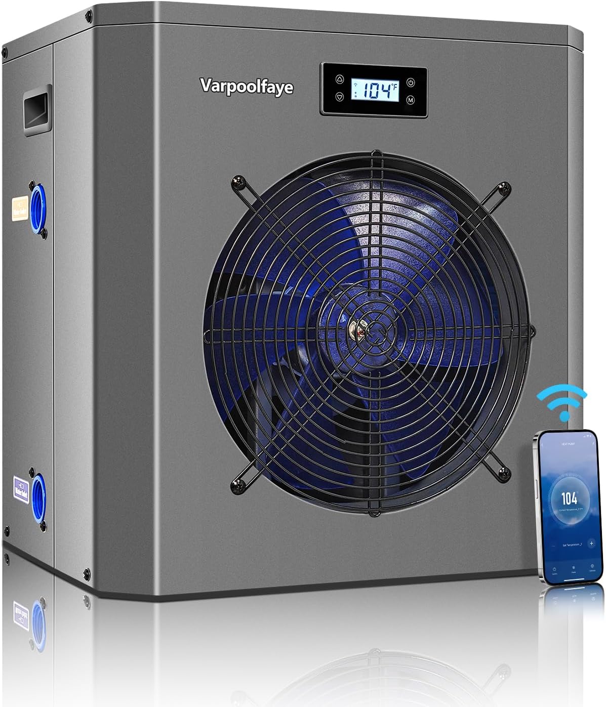 5000 ガロン プール ヒーター 16000 BTU 電気 5KW WiFi 制御タイマー 地上プール用 110V