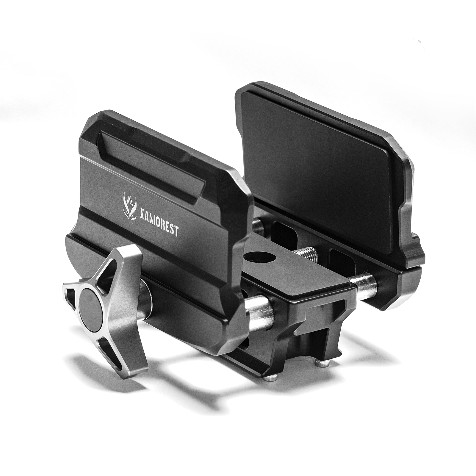 XAMOREST QC105-S ハンティング三脚クランプ、アルカスイス サドル マウント、±25° 調整可能なコニカル チューブ クランプ