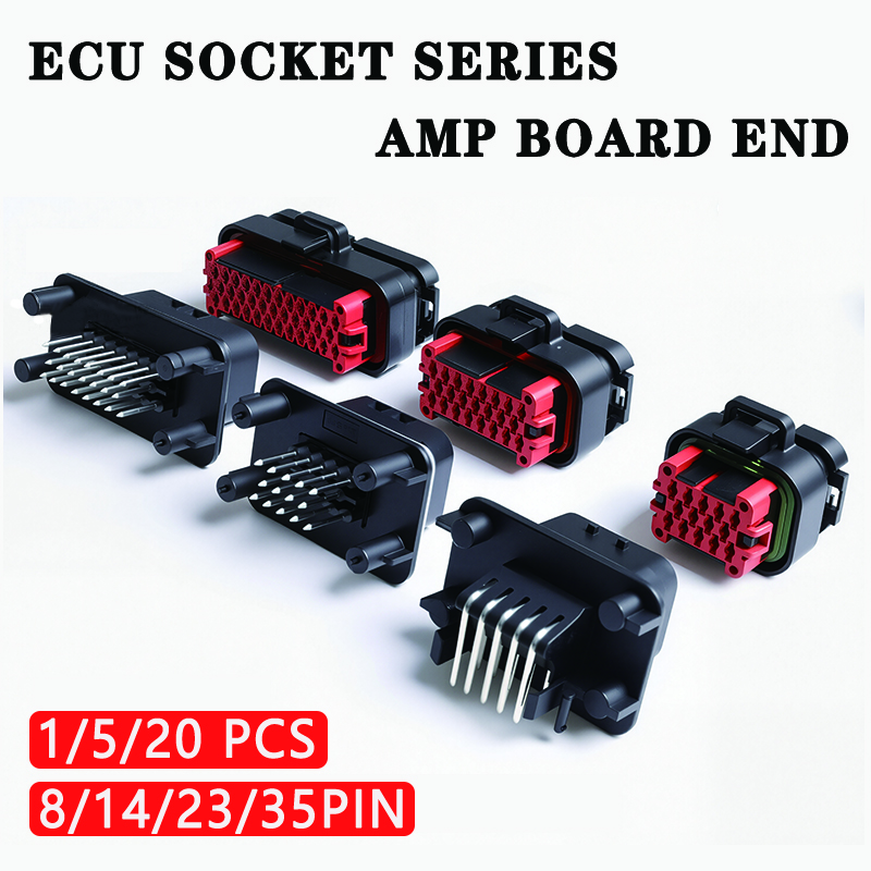 1/5/20 個 ECU コントローラ 8 14 23 35 ピン位置 AMPSEAL PCB マウントハウジングプラグヘッダ垂直オスコネクタ 776228-1 770680-1