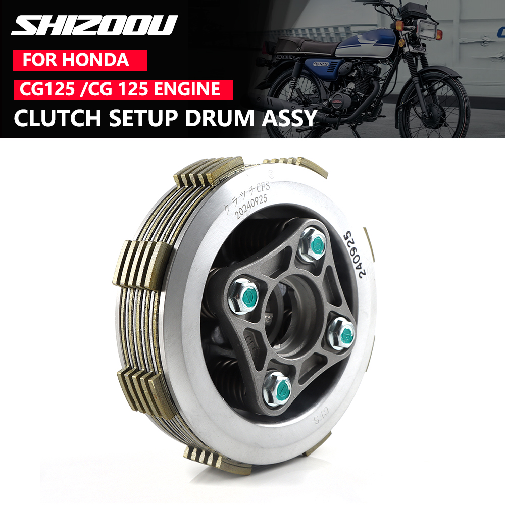 For Honda CG125 CG 125 Engine Motorcycle Friction Disc Kit Assembly Friction Disc Center Clutch Assy