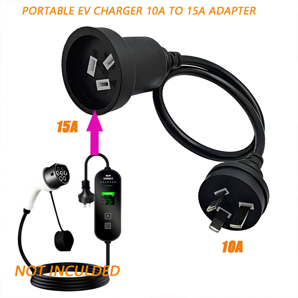15a に 10a 充電アダプタアダプタ 20 センチメートルポータブル Ev 充電器アクセサリー電気自動車用耐久性 AU プラグ