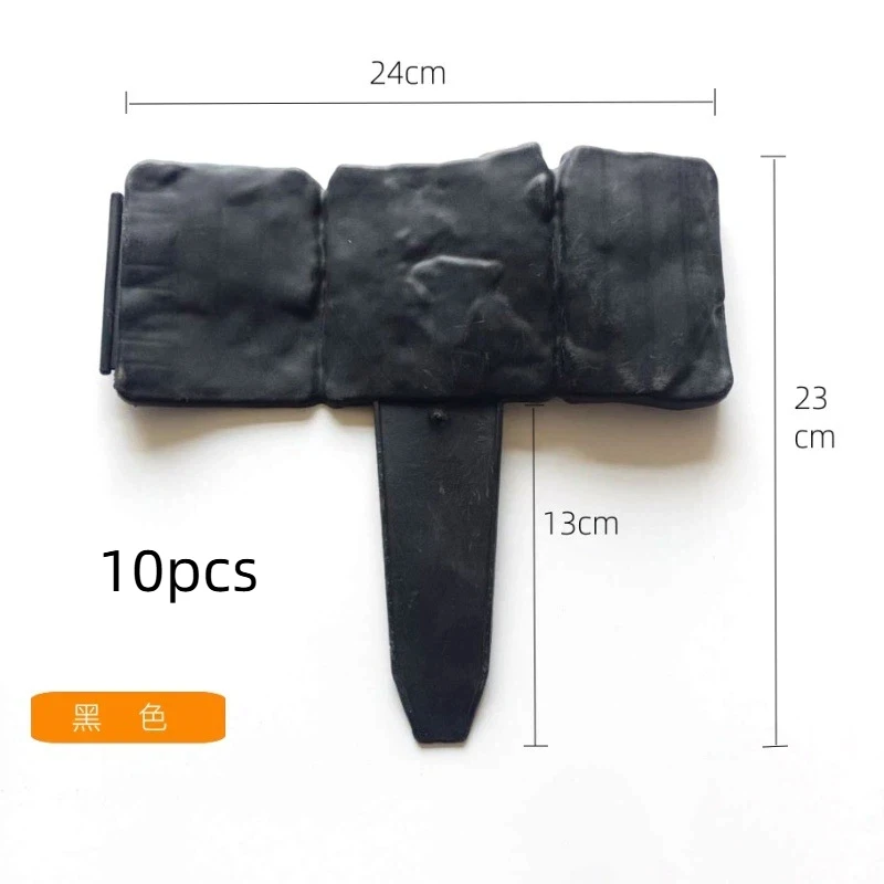 高品質 10 個グレーブラック模造石ガーデンフェンス、芝生、庭用屋外装飾ボーダーエッジング