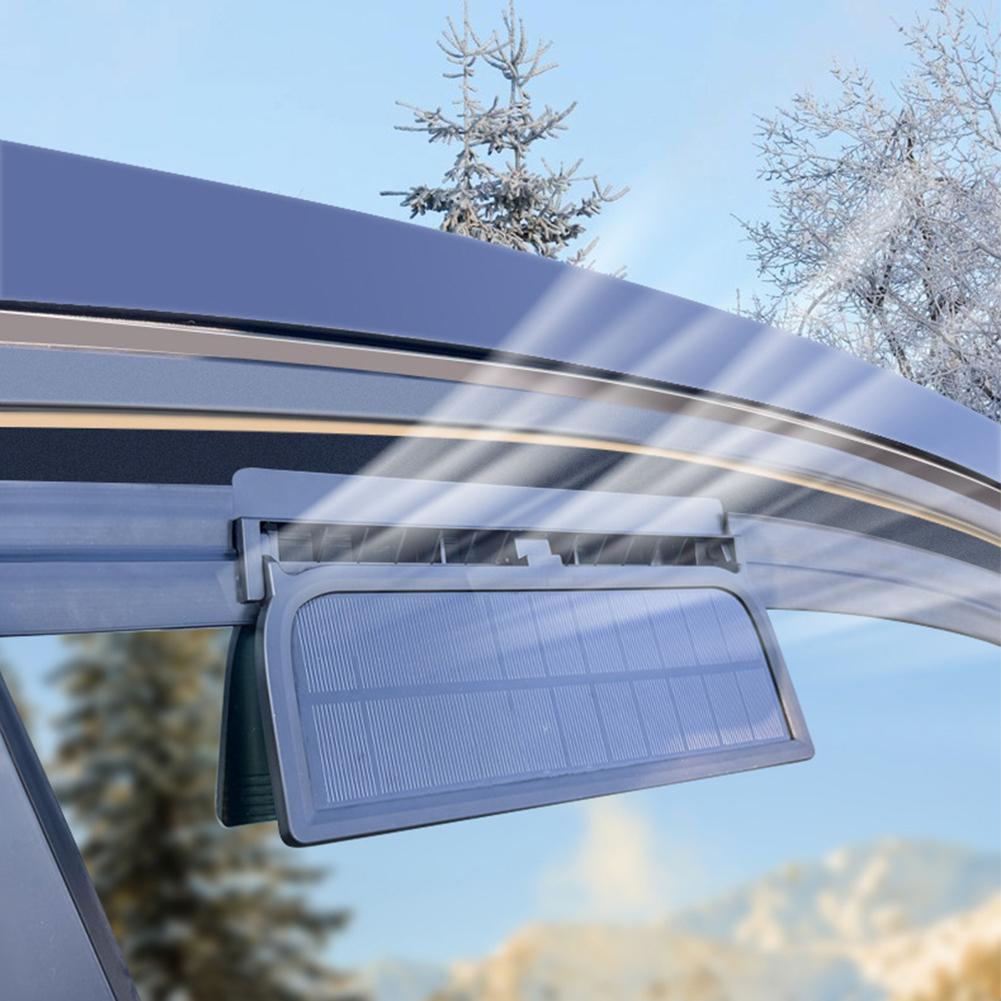 太陽光発電車ラジエーター冷却ファン 3 空気出口付き車の窓エアベントファン USB 電源自動換気ファンすべての車用