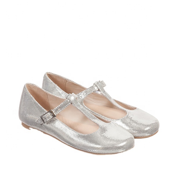 OEM/ODM 工場子供シャイングリッターフラットバレリーナ甘いプリンセス夏の女の子の靴