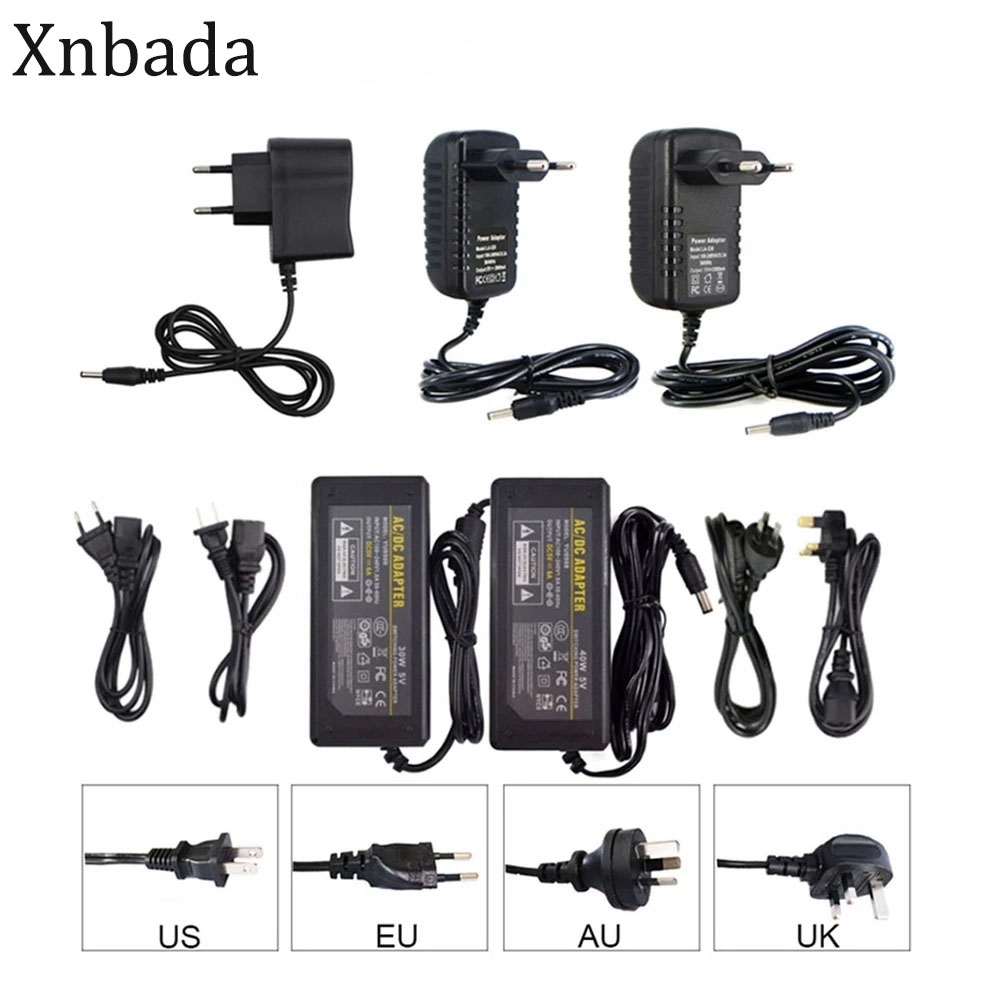 高品質 5V LED 電源 2A 3A 5A 6A 8A LED トランス DC5V WS2801 WS2812B SK6812 LED ストリップ