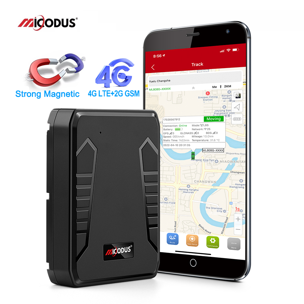 4G MiCODUS GNSS ロケーター ML808G 10000Mah マグネット資産 GPS トラッカー車両防水ジオフェンス生涯無料アプリ