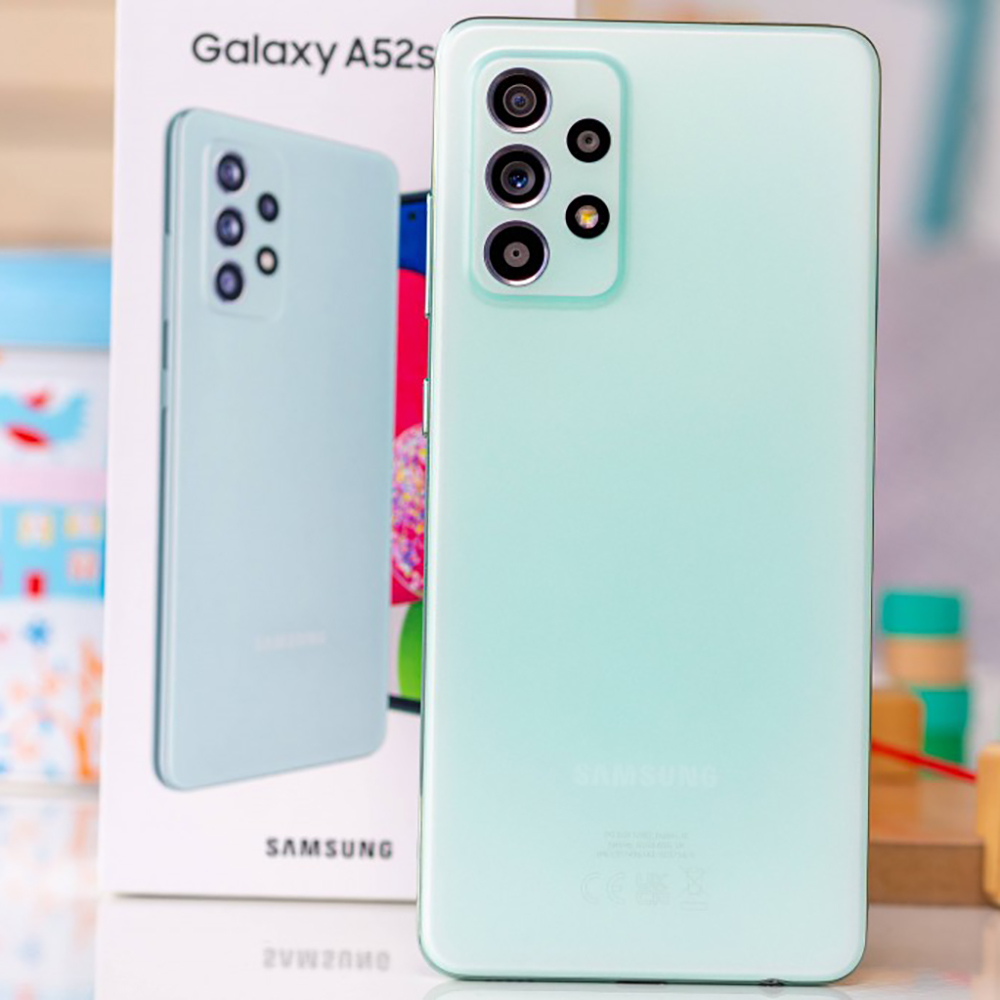 Samsung Galaxy A52S 5G スマート Android 電話 6.5 インチ米国バージョン Samsung 電話 64MP 4 カメラ NFC 4500mAh 25W 6GB 128GBロック解除