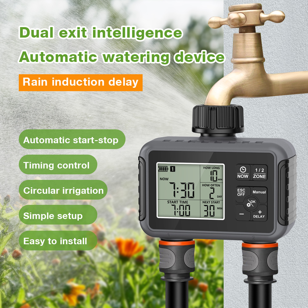 1/2/3 コンセント自動水タイマースマート灌漑散水システム散水蛇口ホースプログラマタイマー庭屋外用
