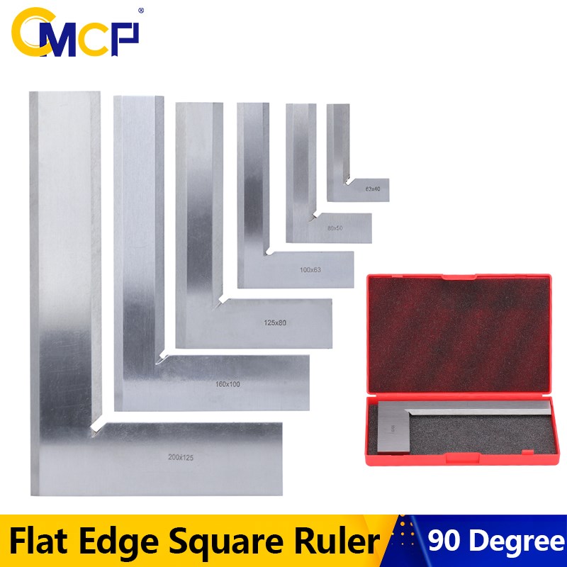 CMCP 80*50 ミリメートル 63*40 ミリメートル 100*63 ミリメートル 200*125 ミリメートルブレード付き 90 度角度試してみる直角定規ブロードサイドナイフ型角度定規ゲージツール